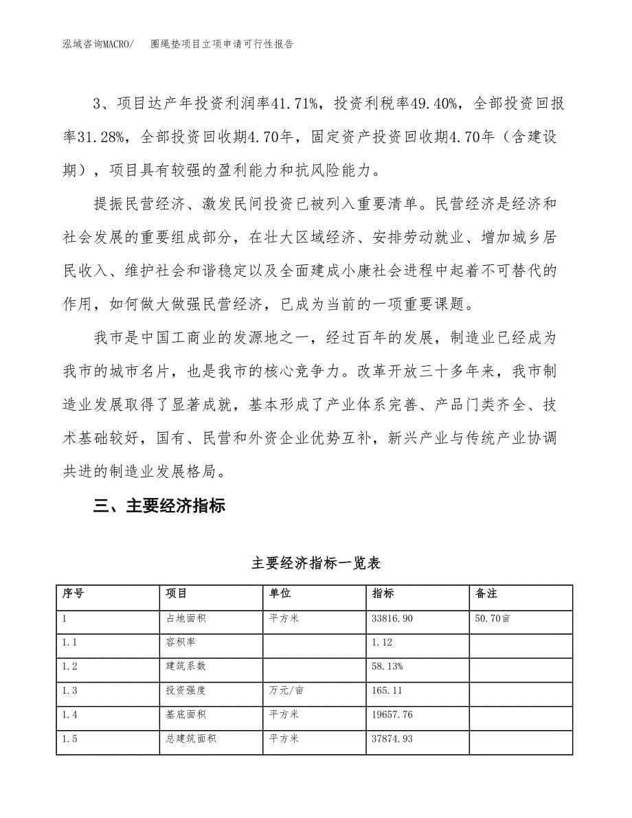 圈绳垫项目立项申请可行性报告_第5页