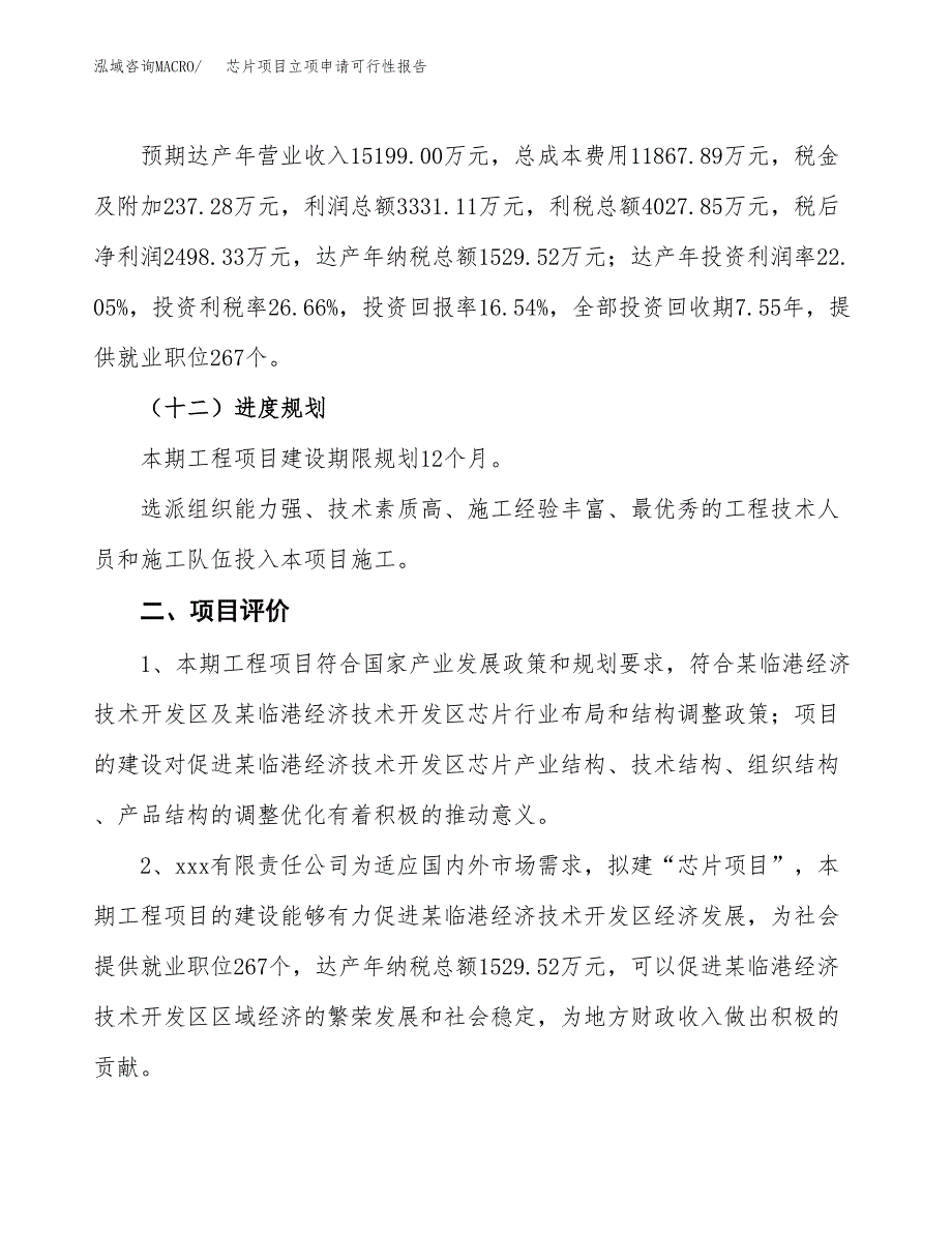 芯片项目立项申请可行性报告_第4页