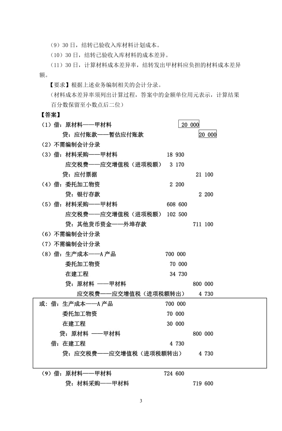 财务会计典型业务题回顾二_第3页