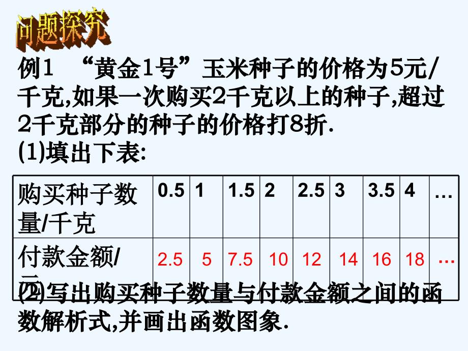 数学北师大版八年级上册确定一次函数的解析式_第3页