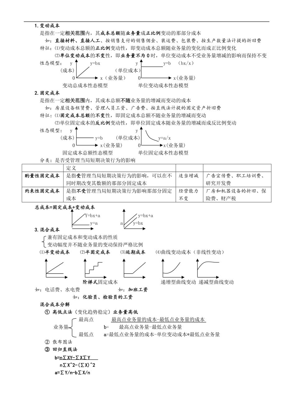 管理会计——第一二章-成本性态与本量力分析_第2页