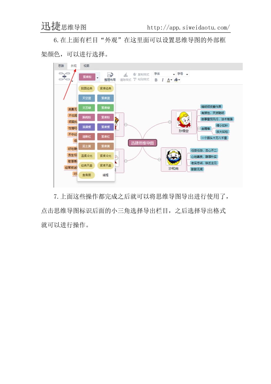 西游记人物性格思维导图模板_第4页