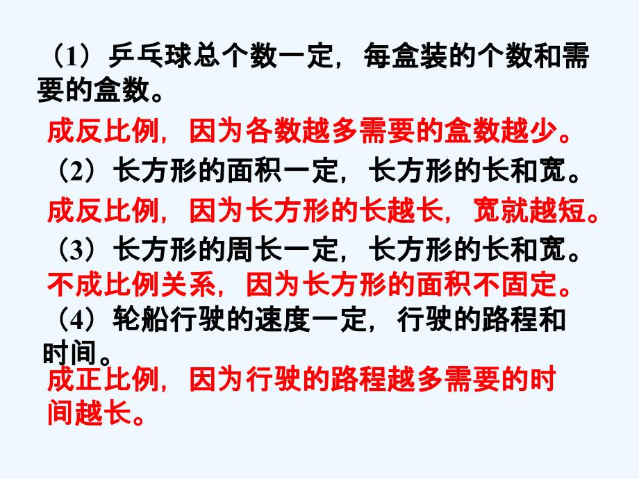 练一练判断下面各题中的两种量_正比例 反比例_第1页