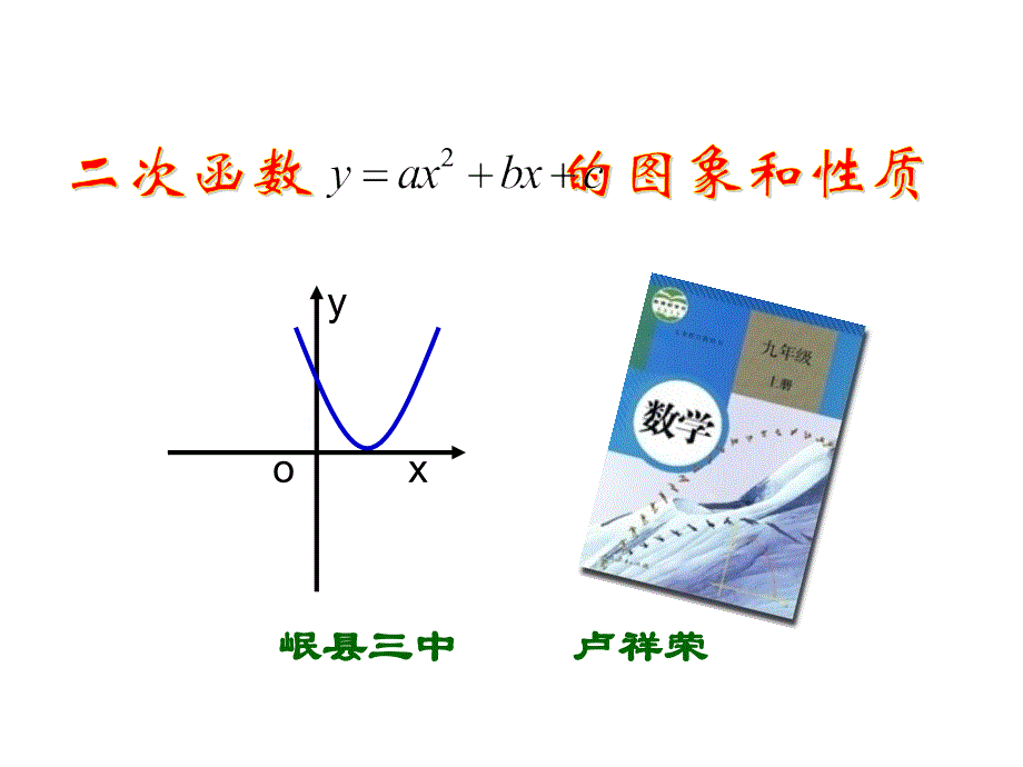 二次函数y=ax2+bx+c的图象和性质.1.4 二次函数的图象和性质（公开课2）_第1页