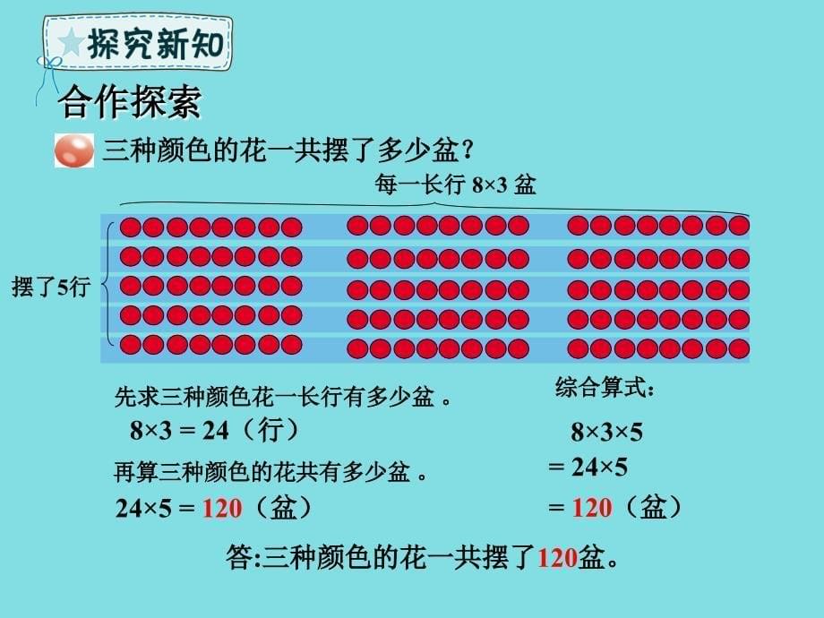 三年级数学下册 第4章 绿色生态园&mdash;解决问题 第1课时 解决问题课件 青岛版六三制_第5页