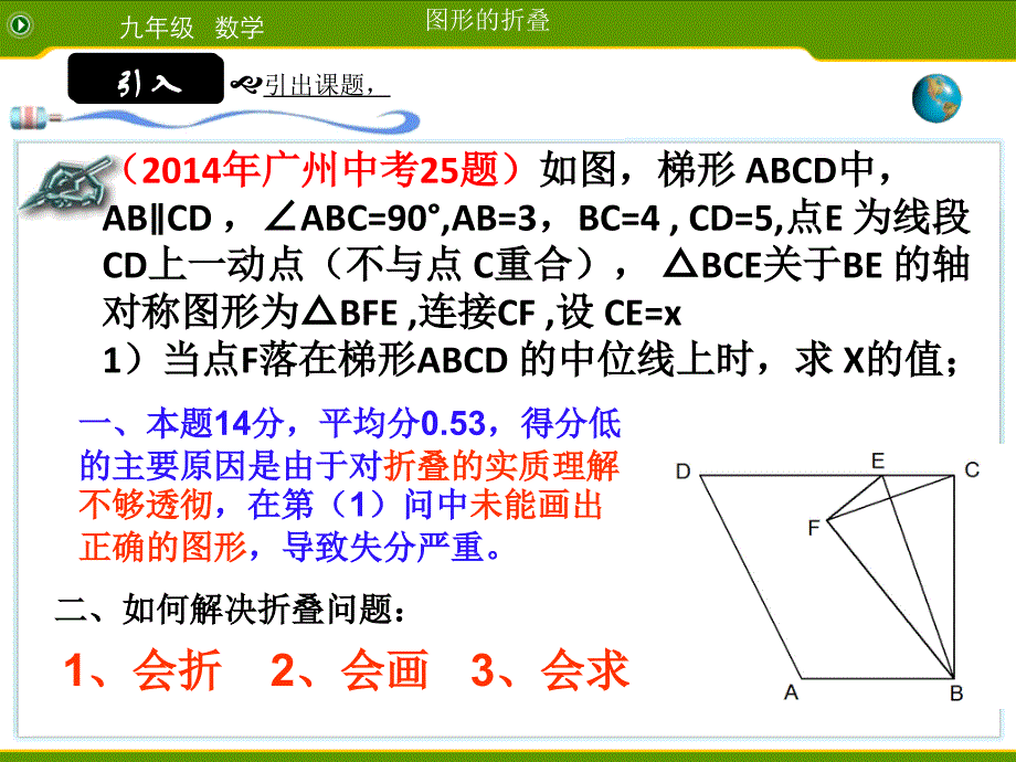 数学人教版八年级上册走进中考 ——图形折叠问题_第2页