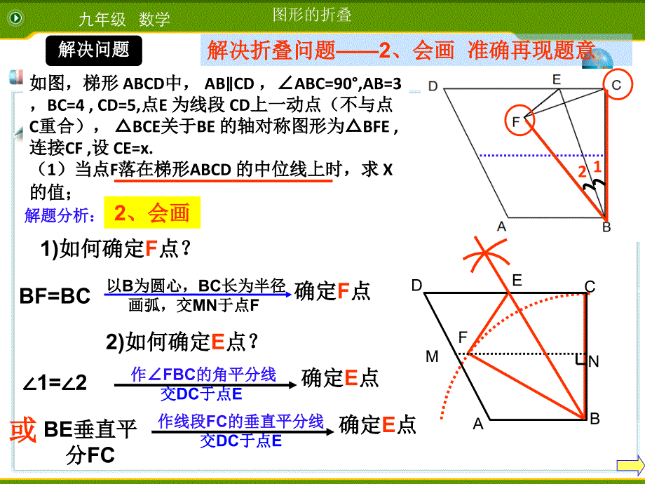 数学人教版八年级上册走进中考 ——图形折叠问题_第4页