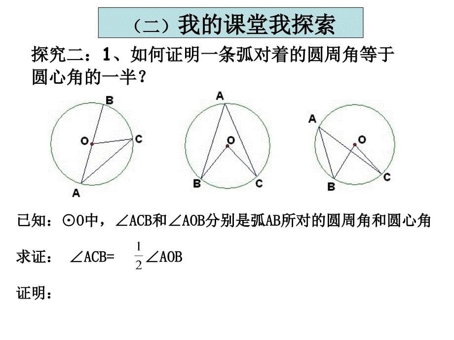 圆倜 角和圆心角的关系_第5页