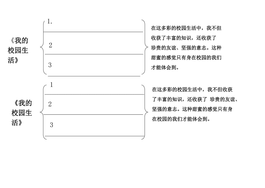 语文人教版八年级下册我的校园生活_第1页