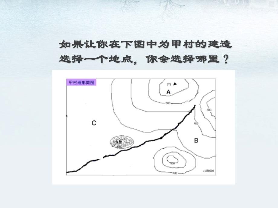 地形对聚落分布的影响资料_第1页