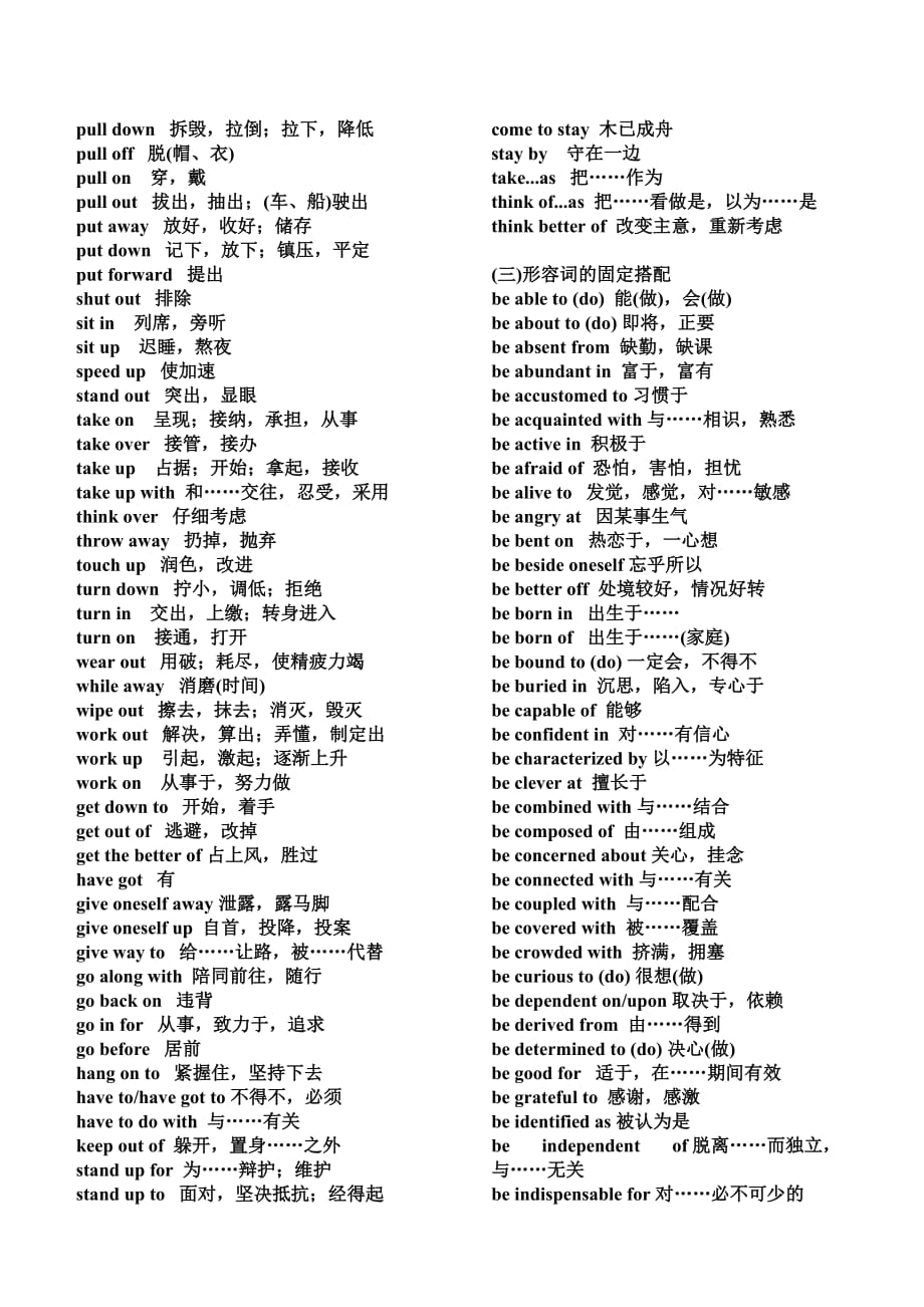 考研英语常用固定搭配500个_第3页