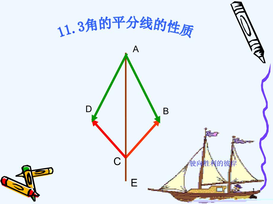 数学人教版八年级上册角平分的性质_第1页