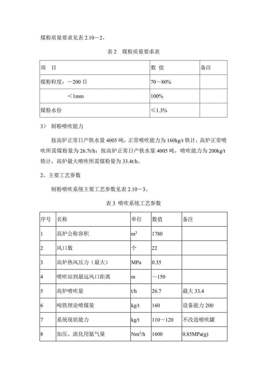 喷煤工艺流程图及概述资料_第2页