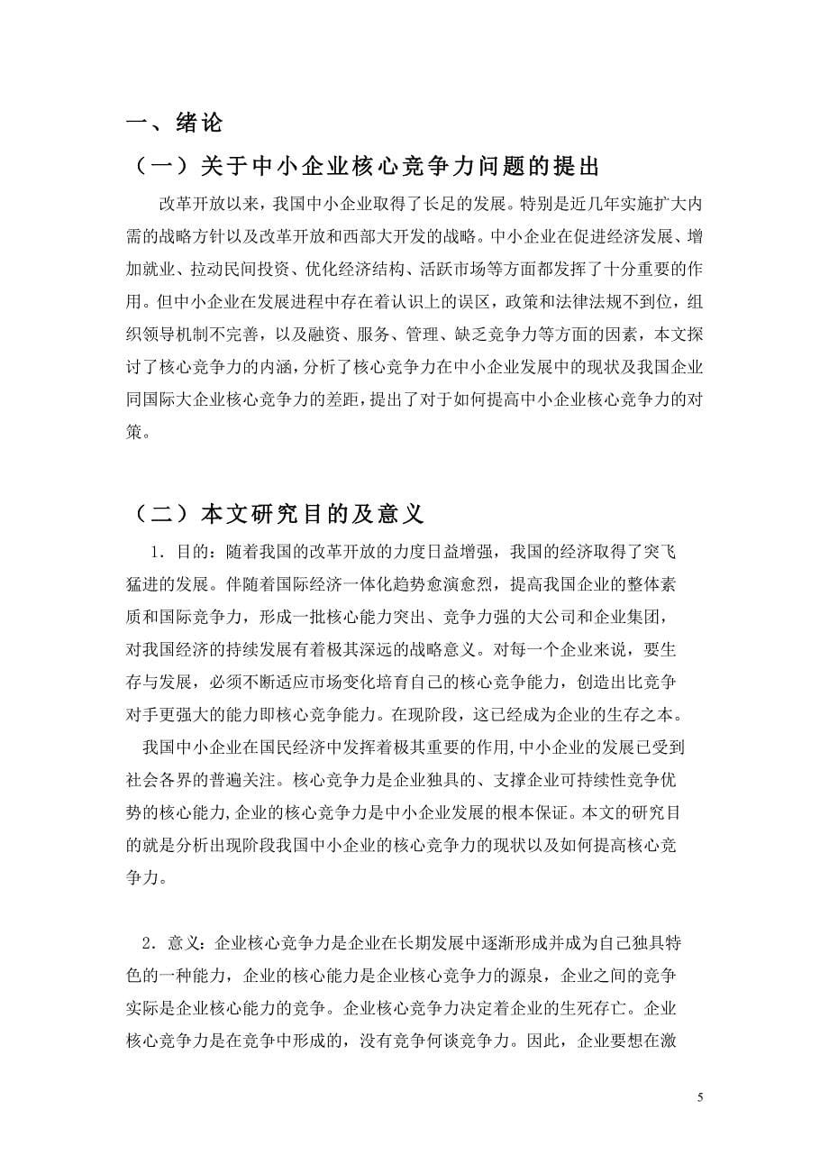 中小企业核心竞争力文档_第5页