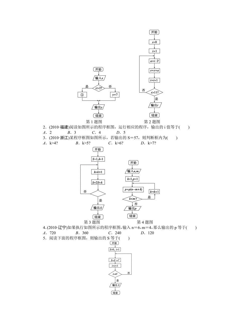 学案70算法与程序框图资料_第5页