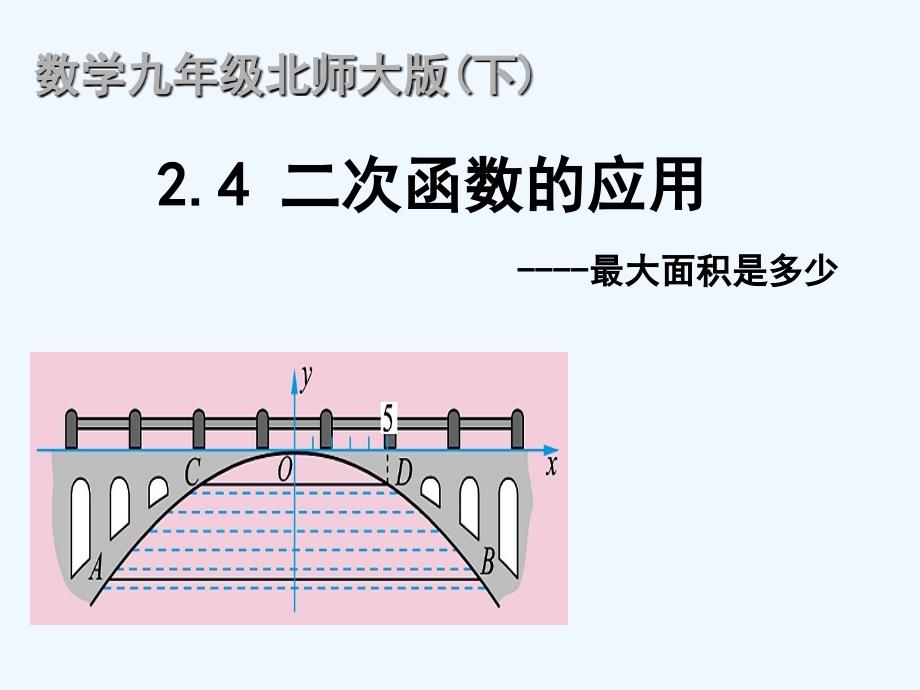 数学北师大版九年级下册《2.4二次函数的应用（1）》课件_第2页