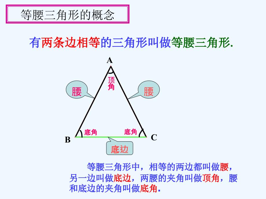 数学人教版八年级上册探究等腰三角形的性质.3.1等腰三角形1_第4页