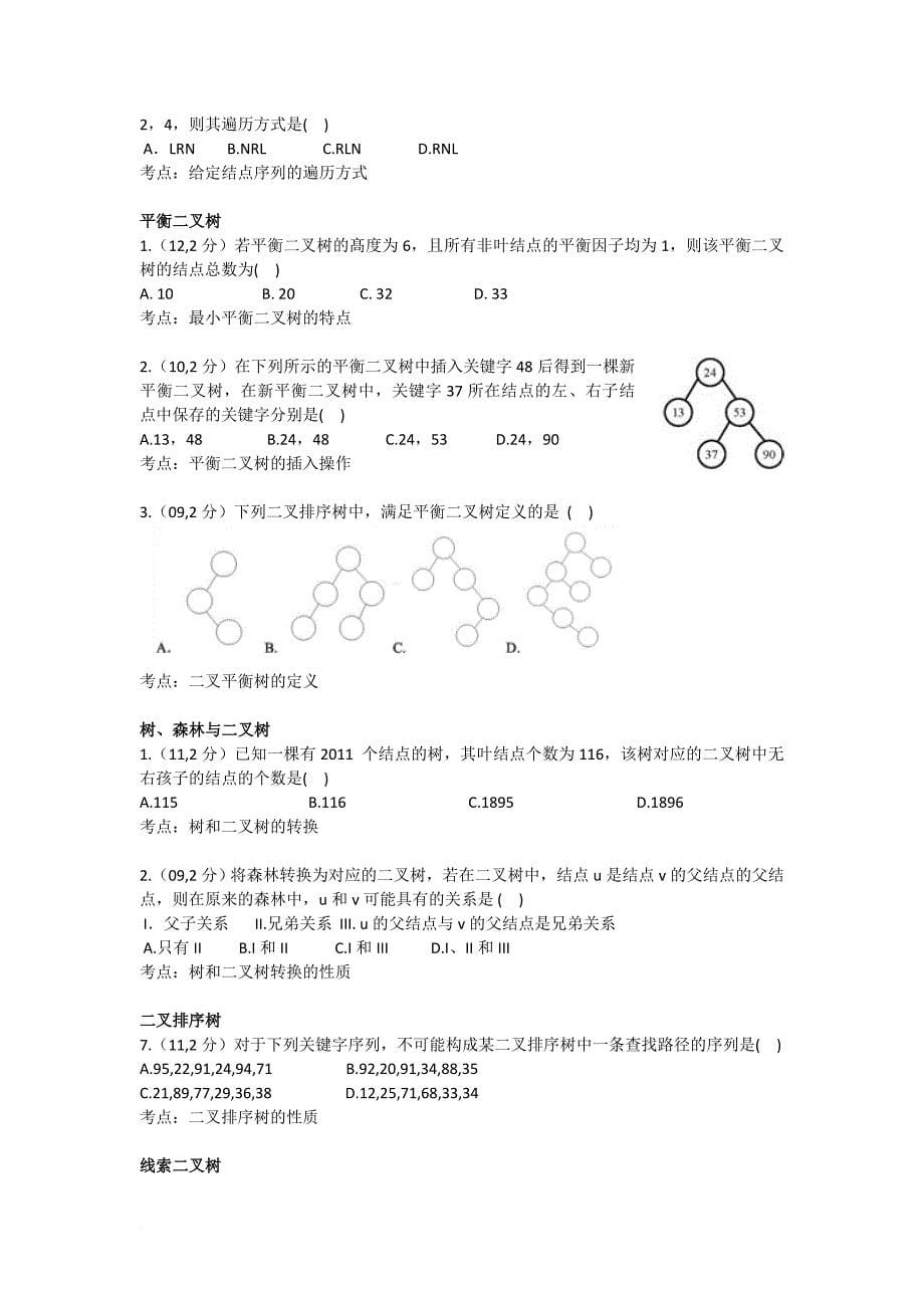 考研计算机专业课复习之数据结构_第5页