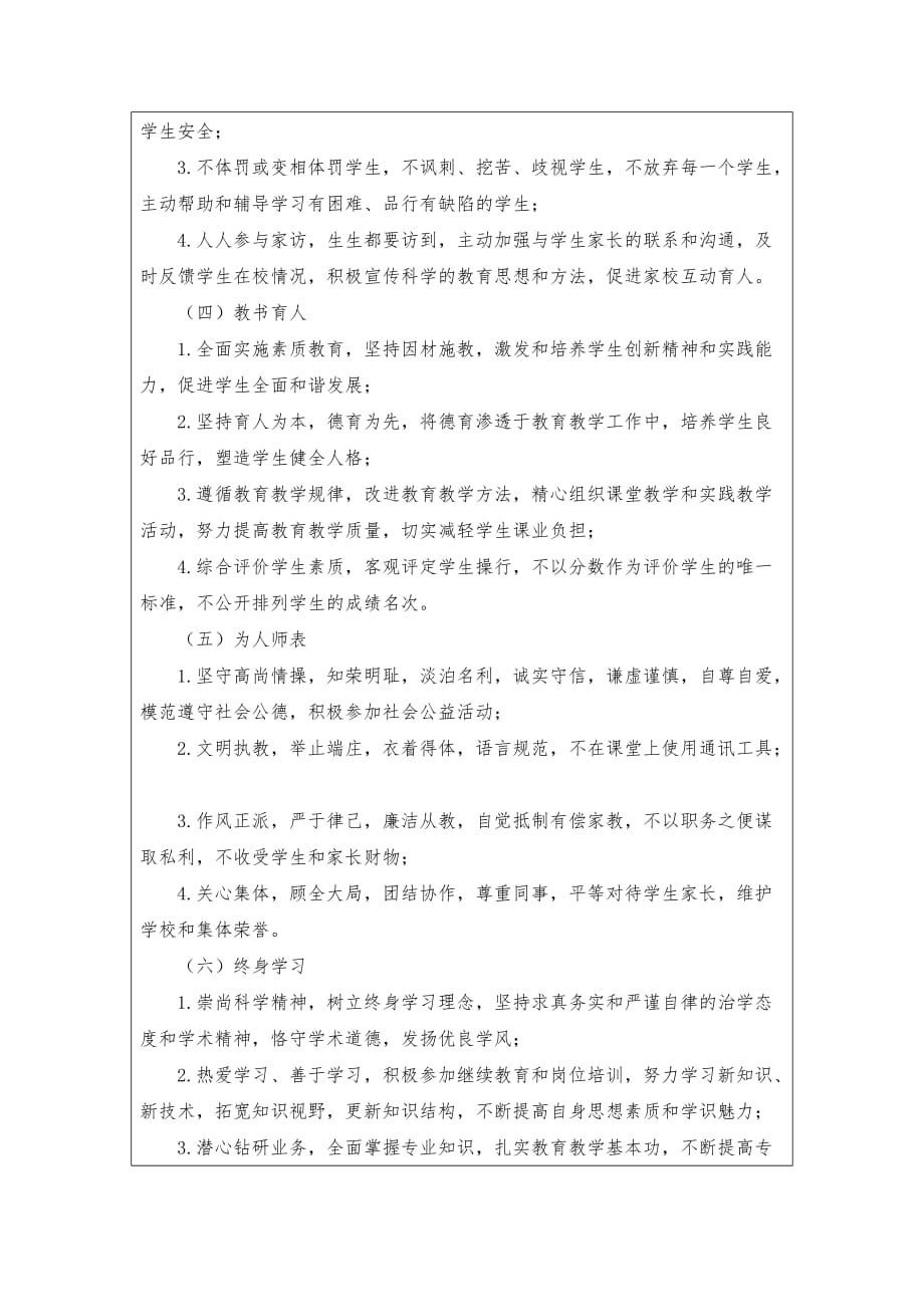 小学教师师德学习记录资料_第4页