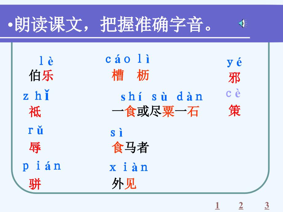 语文人教版八年级下册马说教学课件.p_第3页