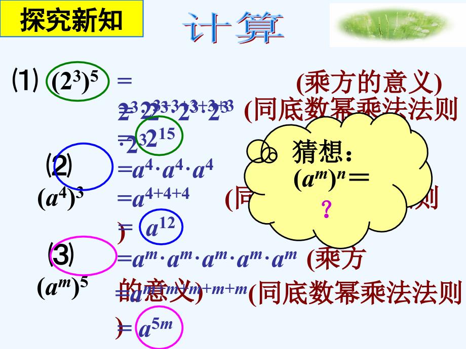 数学人教版八年级上册14.1.2 幂的乘方.1.2 幂的乘方 支教课_第3页