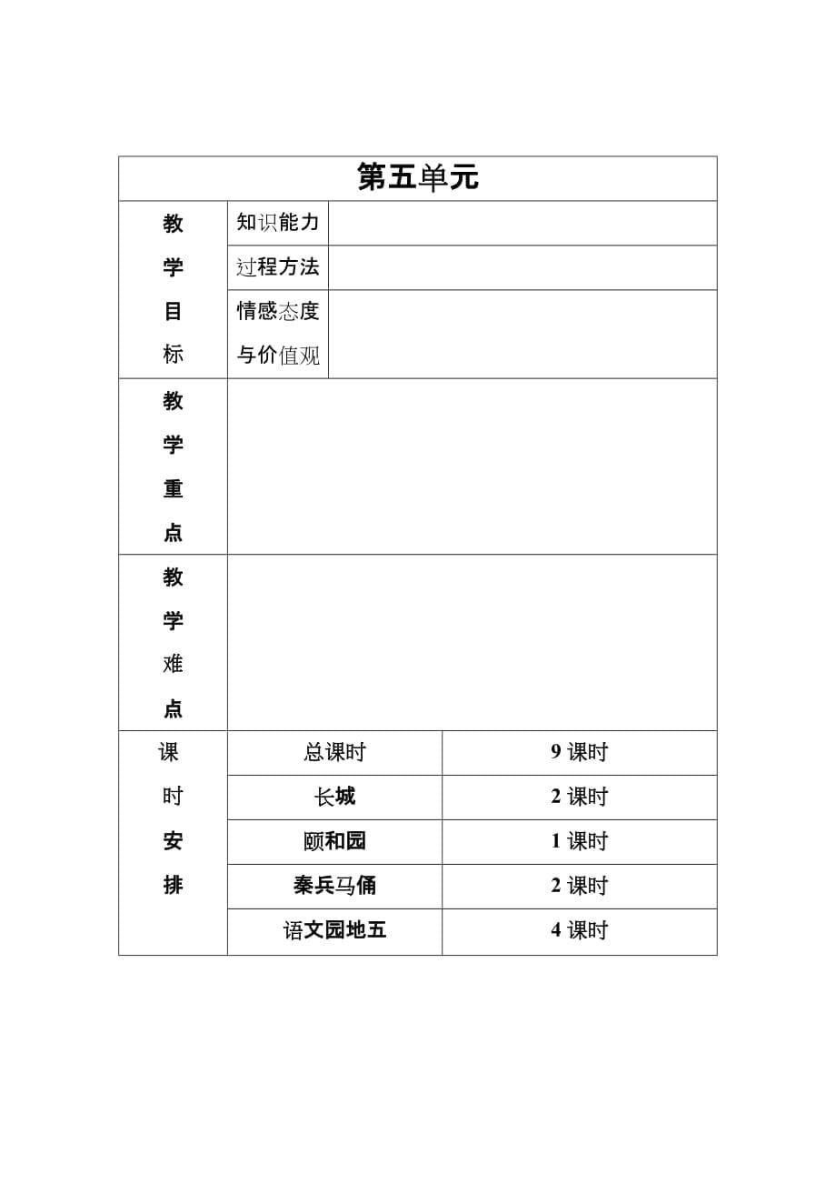 语文单元计划_第5页