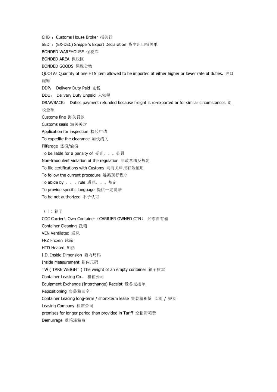 货代常用英文单词_第5页