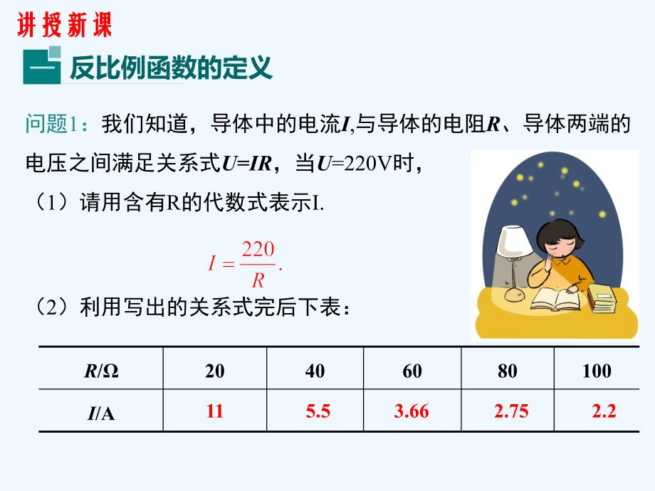 数学北师大版九年级上册反比例函数教学课件_第4页