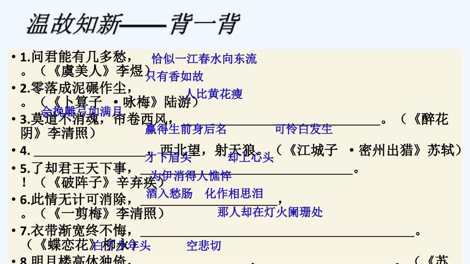 语文人教版九年级上册豪放婉约俱有情_第3页