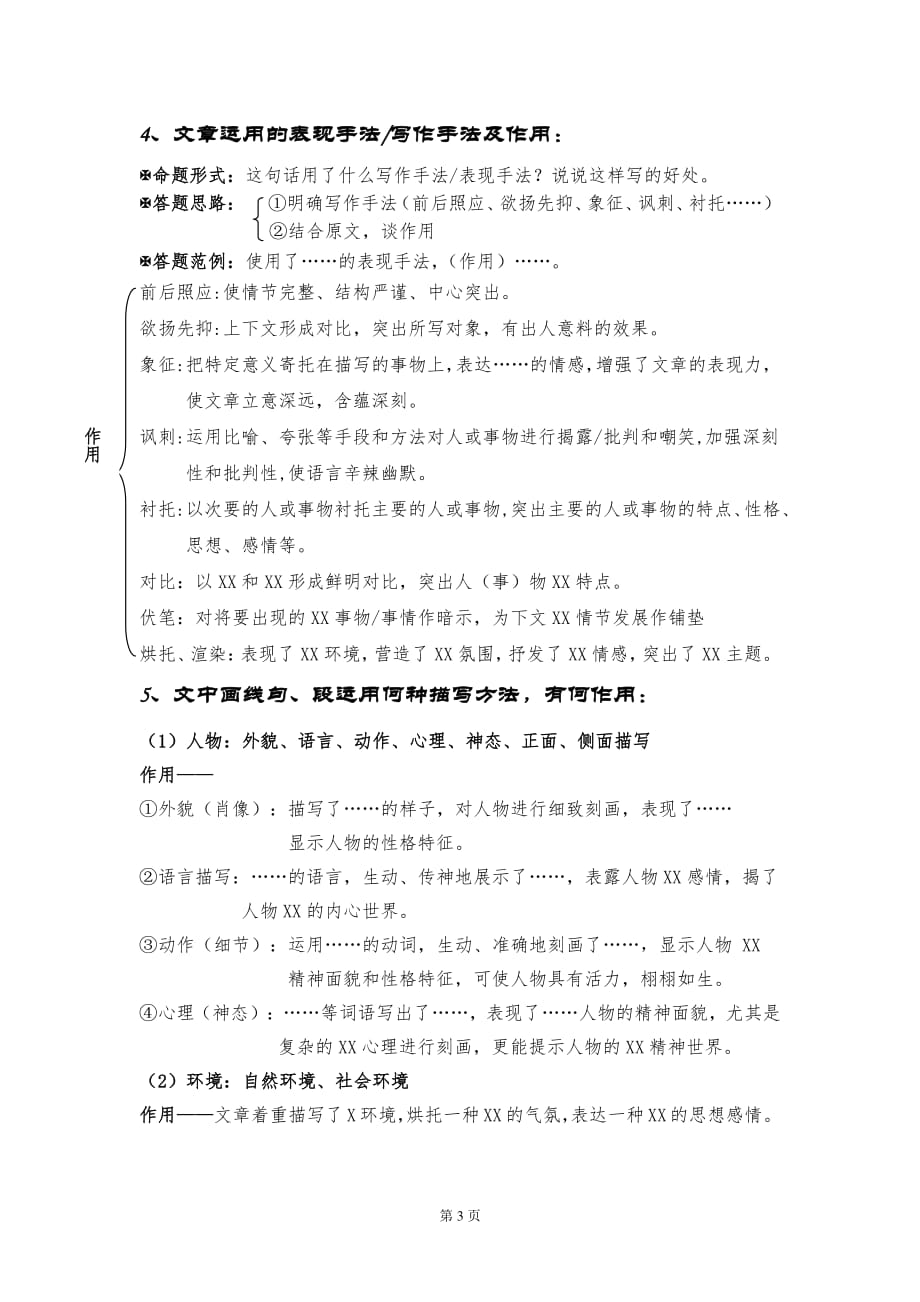 小学语文万能版答题公式资料_第3页