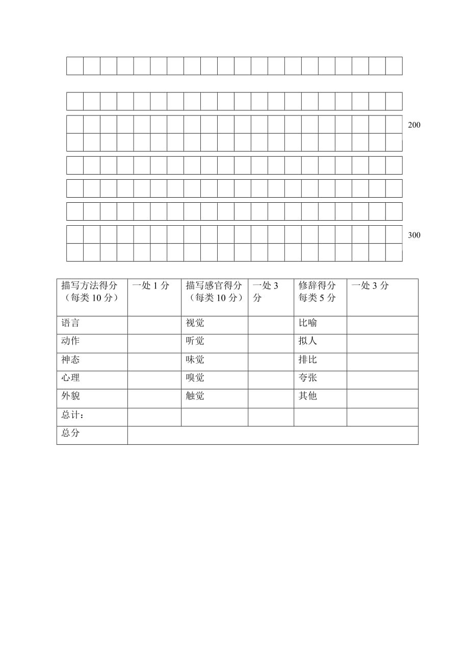 语文人教版八年级下册多角度描写训练研学案_第4页