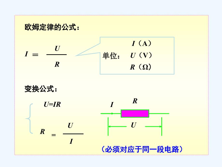 《欧姆定律的应用》课件1_第3页