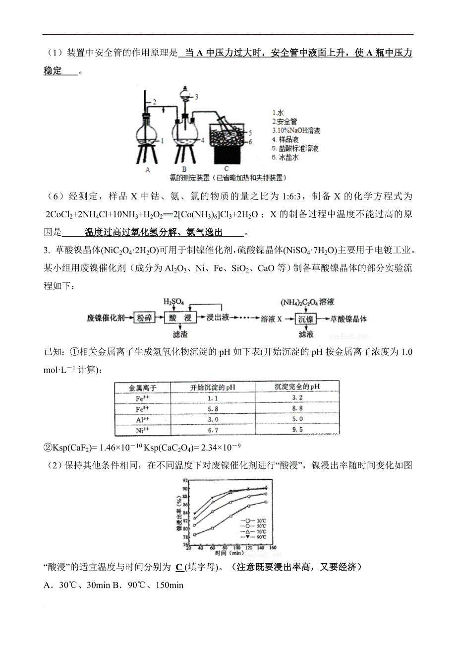 2016全国高考化学工业流程专题(全国通用)_第2页