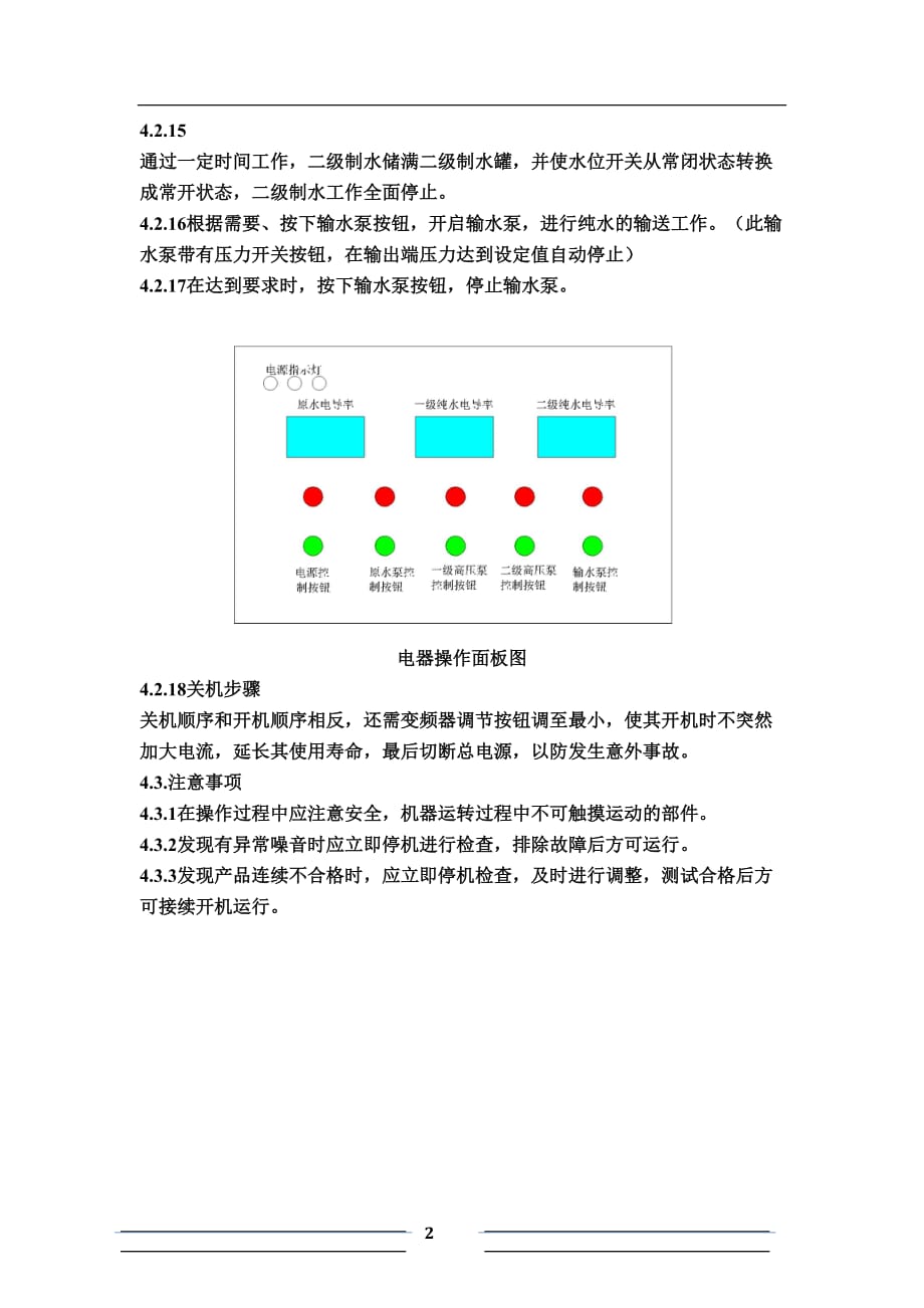 反渗透水处理操作规程_第2页