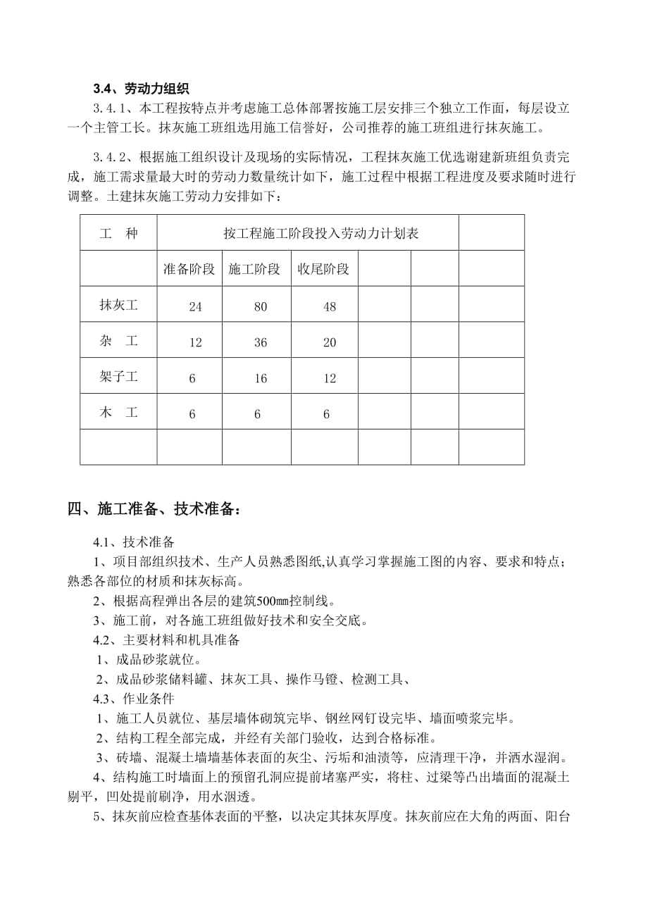 预拌砂浆抹灰施工方案(同名6493)_第4页