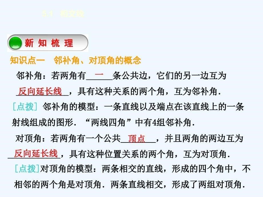 数学人教版八年级上册5.1.1相交线_第5页