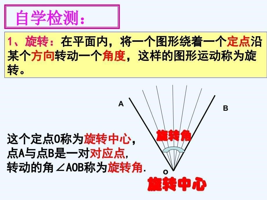 数学人教版九年级上册23.1图形的旋转.1图形的旋转(1)课件朱存梅_第5页