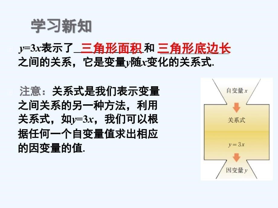 数学北师大版七年级下册关系式表示变量间的关系.2 用关系式表示的变量间关系》课件1_第5页