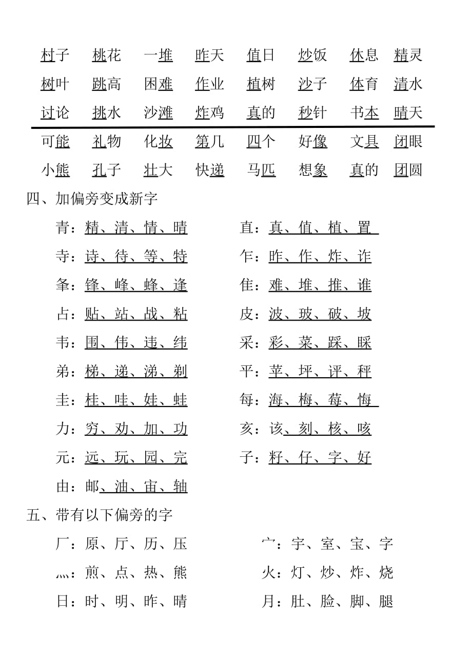 部编教材二年级下册语文期末复习资料_第2页