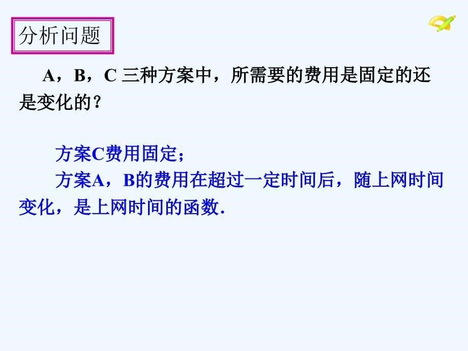 数学人教版八年级下册19.3课题学习——通过比较选择方案_第5页