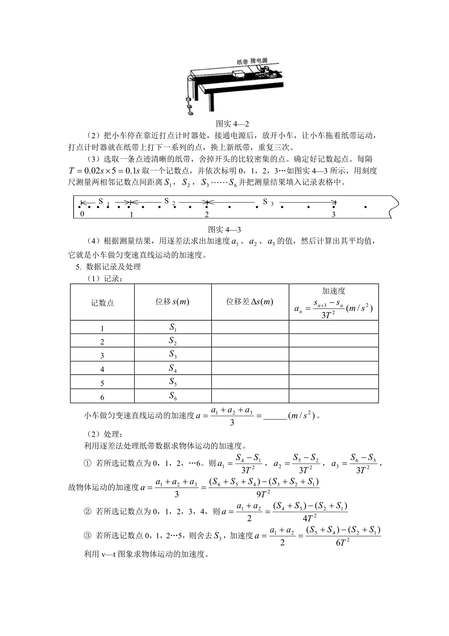 高一物理实验专题人教版知识精讲_第4页