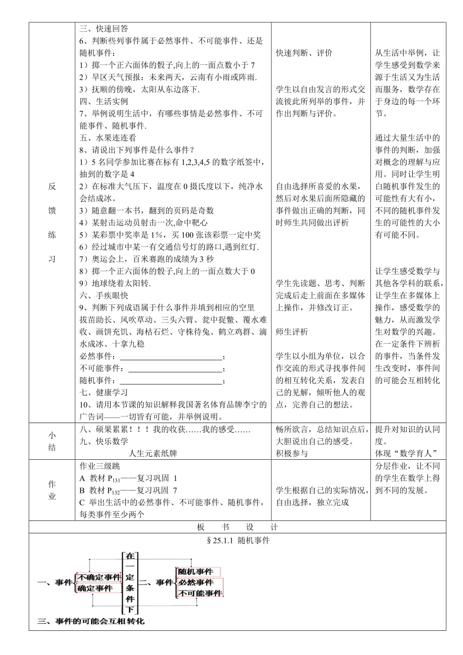 数学人教版九年级上册§25.1.1随机事件_第2页