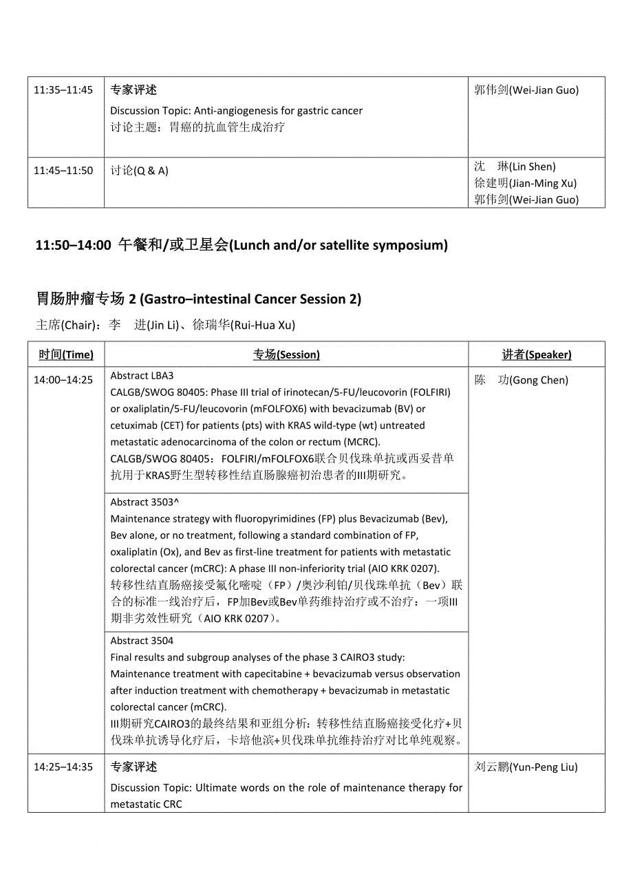 2014年临床肿瘤学新进展学术研讨会――_第5页