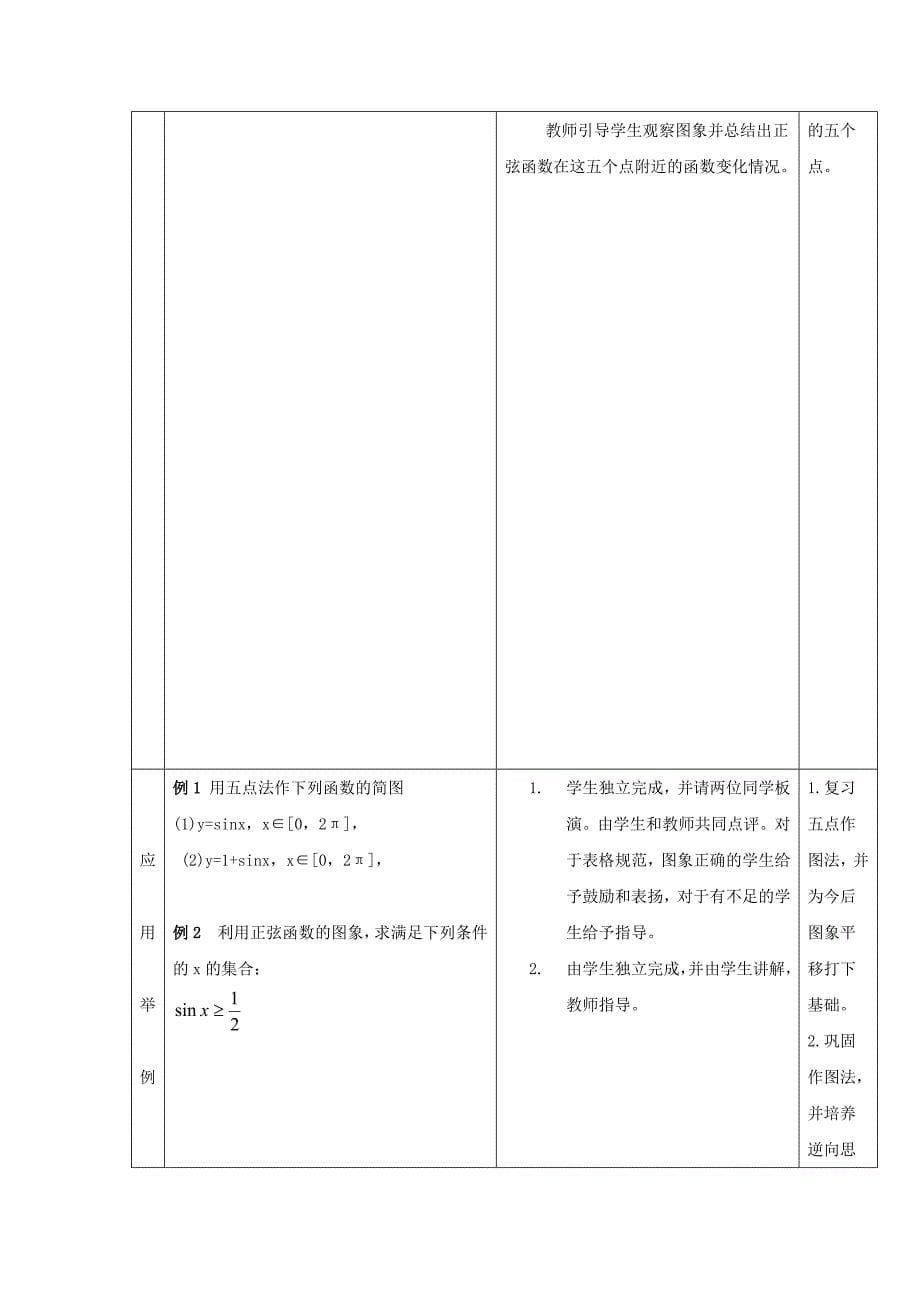 《正弦函数的图像与性质》教案2_第5页