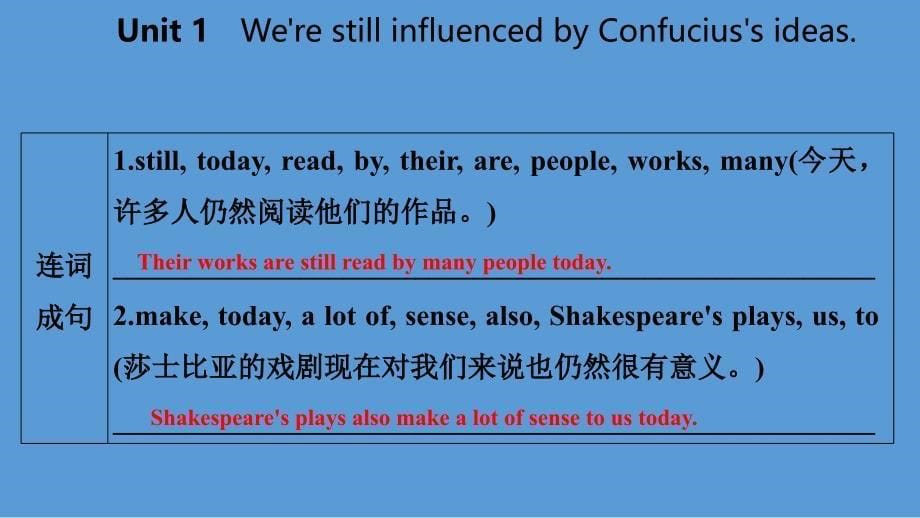 广西2018年秋九年级英语上册 module 7 great books unit 1 we&rsquo;re still influenced by confucius&rsquo;s ideas课件 （新版）外研版_第5页