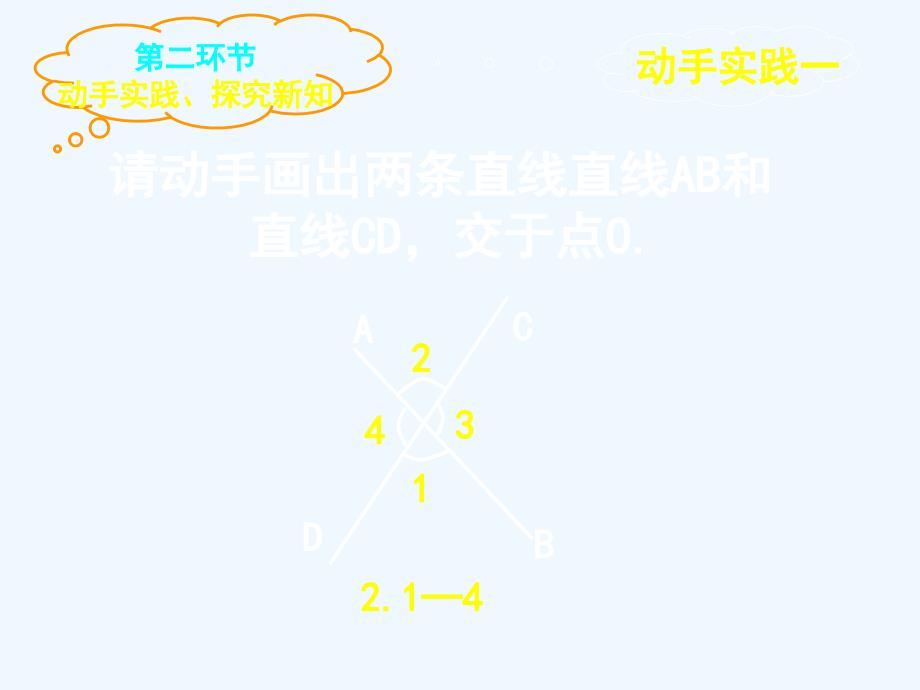 数学北师大版七年级下册两条直线的位置关系（1）.1两条直线的位置关系（一）_第4页