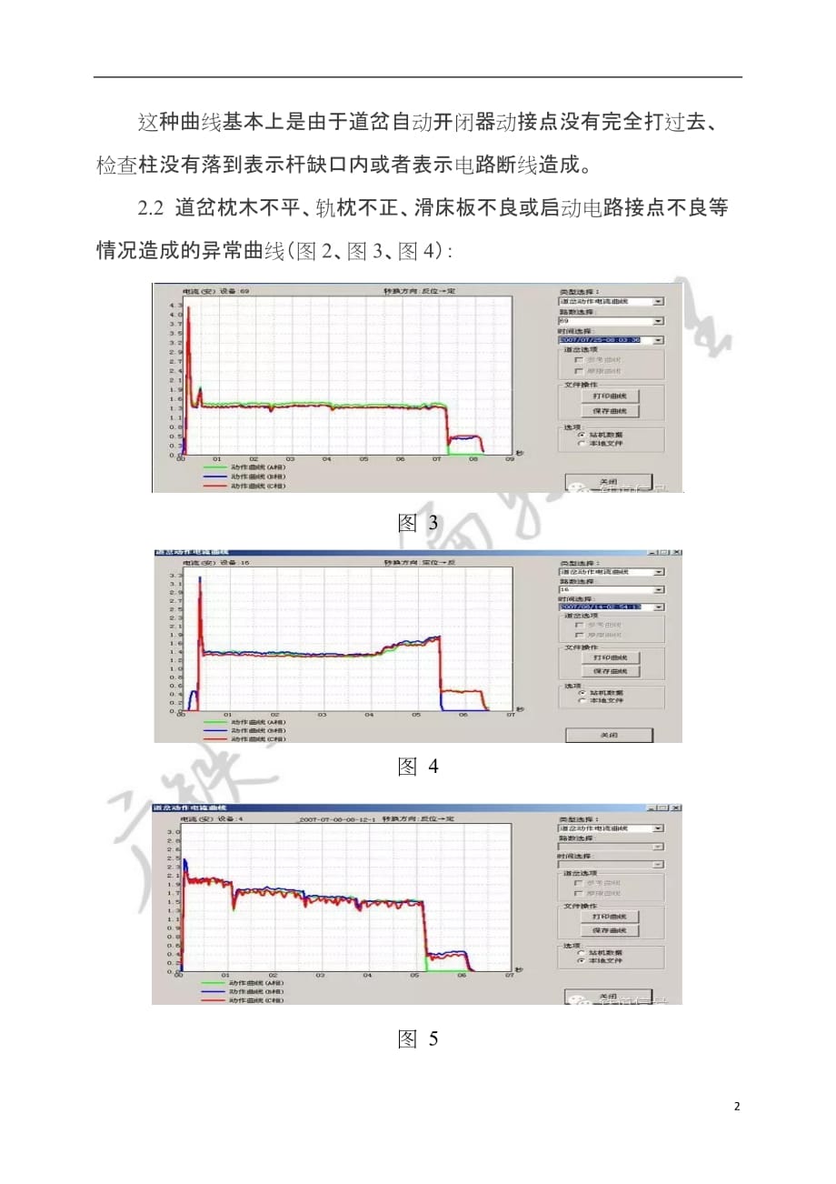 道岔、轨道电路故障曲线分析_第2页