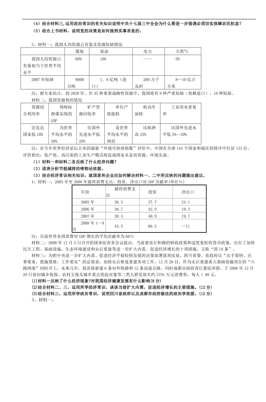 高三政治综合复习图表专训_第2页