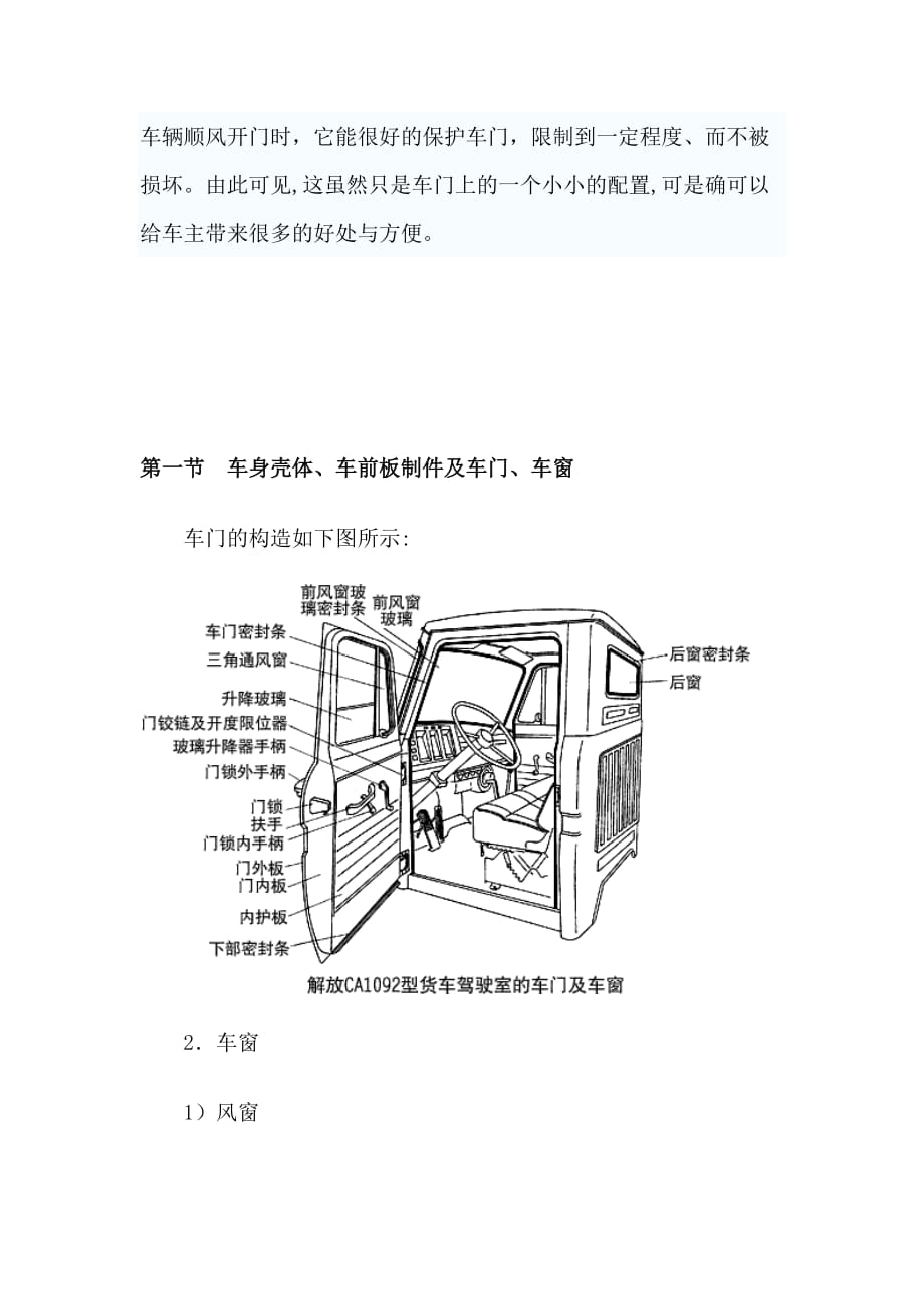 正常车门和车门铰链的结构图_第2页