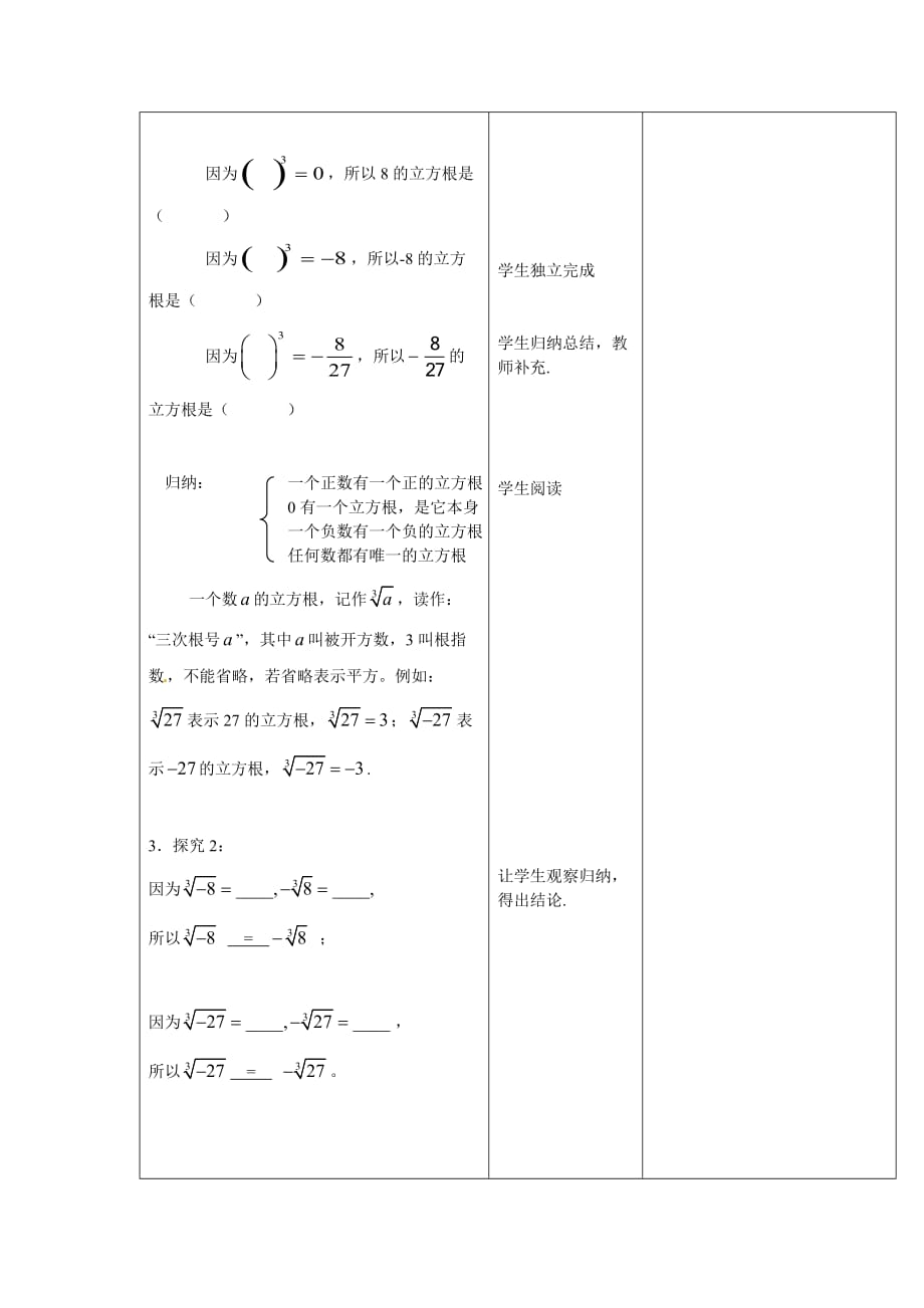 数学人教版七年级下册立方根的 概念_第2页